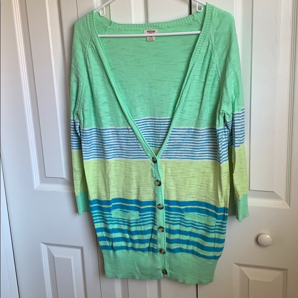 Mint Green Cardigan Sweater